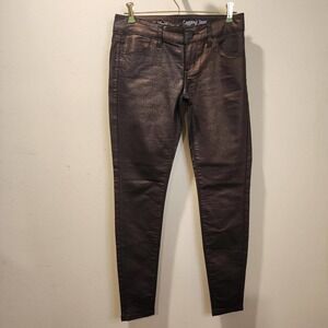 The Limited Women's Metallic Brown Skinny Jennings Size 0